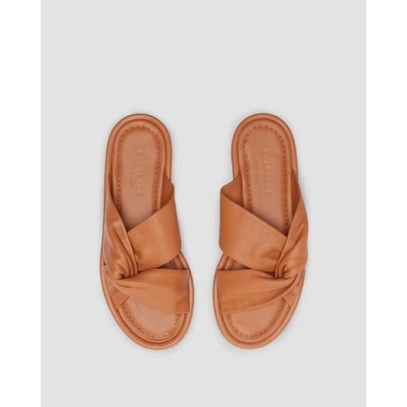 Everlane The Day Twist Sandals in Desert Tan 6.5 New Womens - Picture 2 of 11
